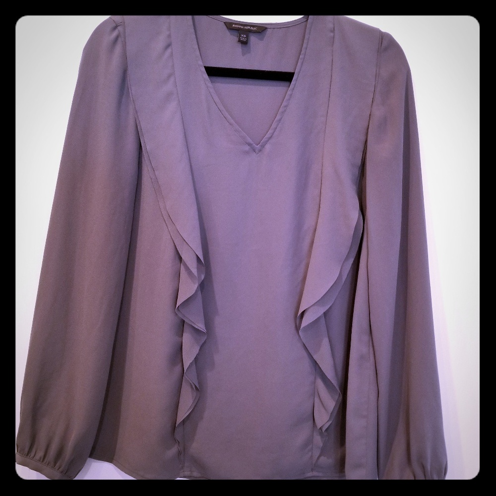 Banana Republic Grey Blouse